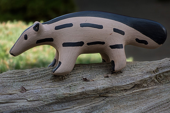 Clay animal figurine