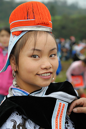 Gejia girl at festival