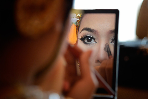 In the mirror