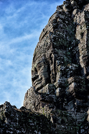Massive stone faces