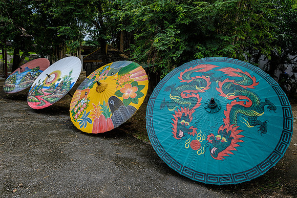 Painted umbrellas