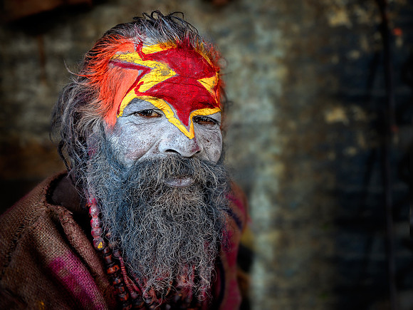 Painted forehead