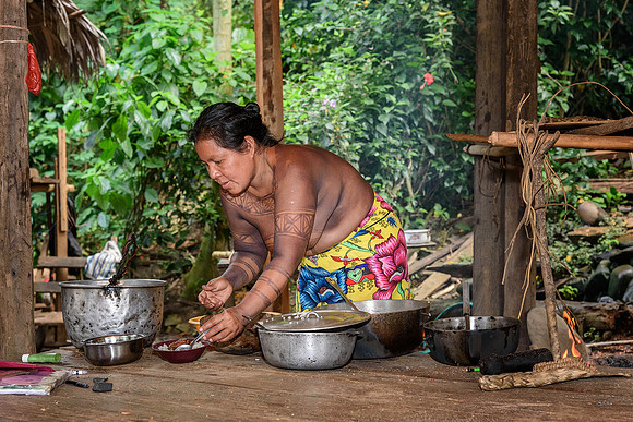 Preparing lunch