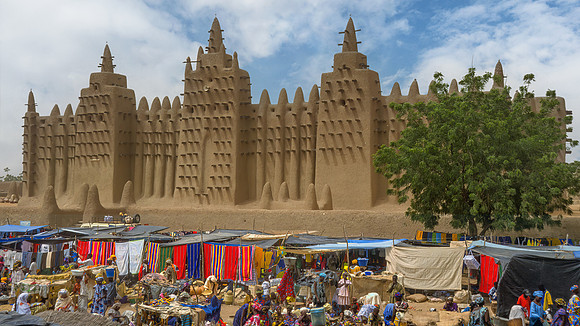 Mosque and market