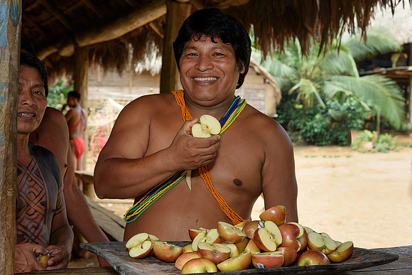 Eating apples