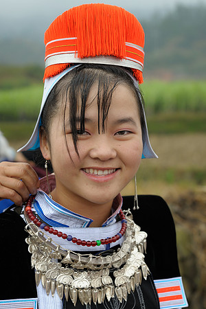 Gejia girl at festival