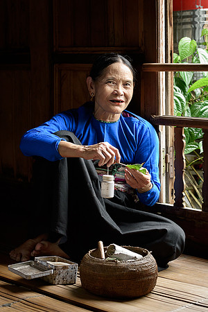 Chewing Betel Nut