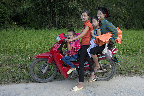 Family on Bike