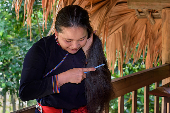 Combing Hair