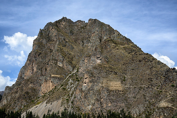 A Rock face of Inca God