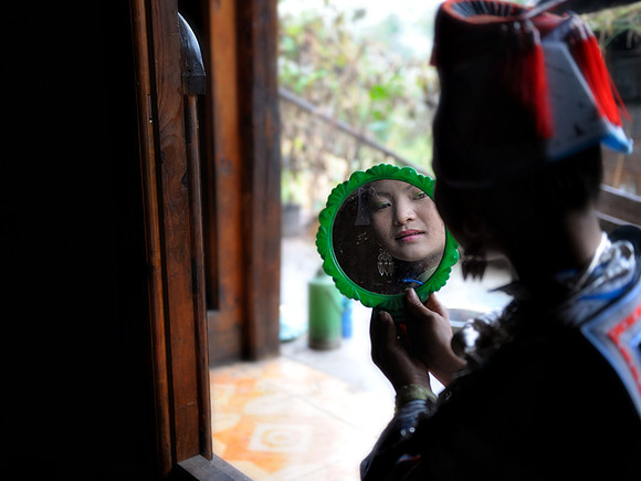 In the mirror