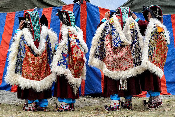 Ladies at Nubra festival