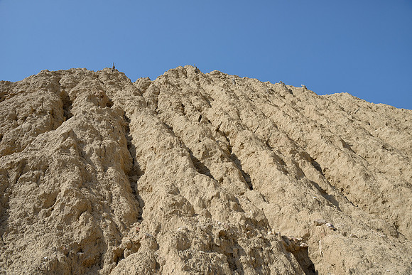 Erosion of the brick walls at Tucume