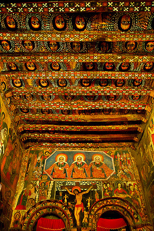 Ceiling and wall