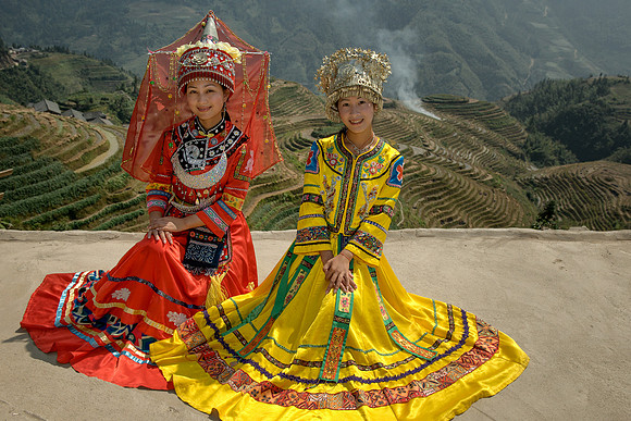 Girls in costume