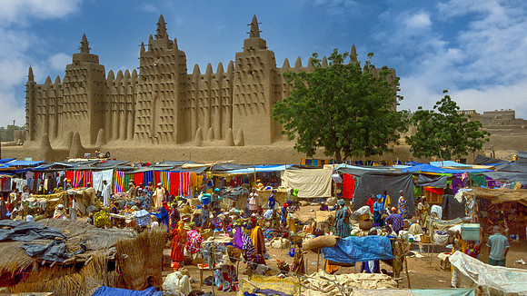 Mosque and market