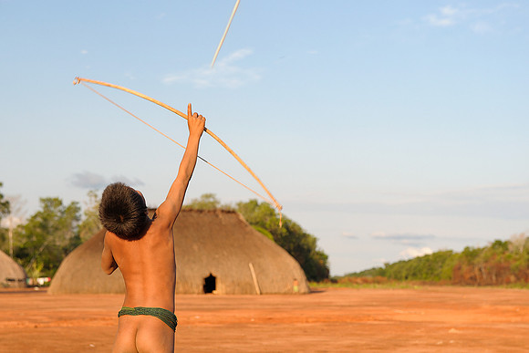 Boy with bow