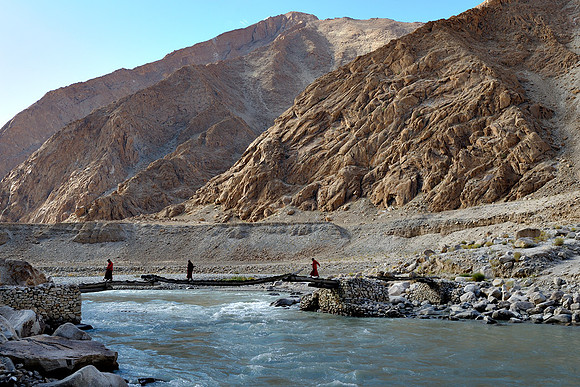Monk crossing