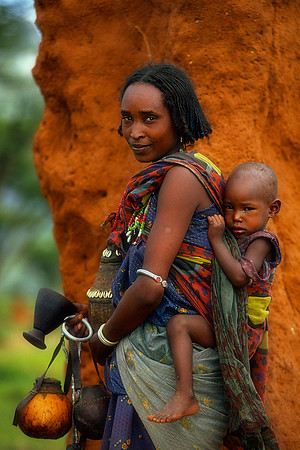 Borano Lady and child