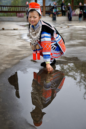 Reflection in puddle
