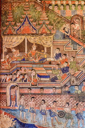 Viharn Lai Kham murals
