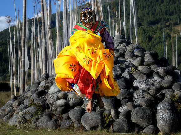Leaping monk