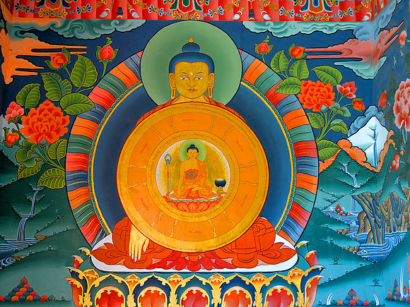 Punakha Dzong painting
