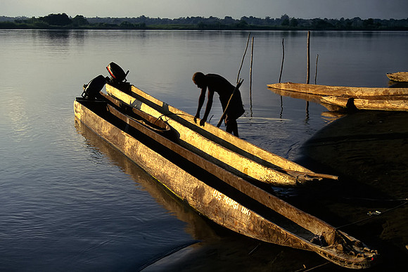 Dug-out canoes