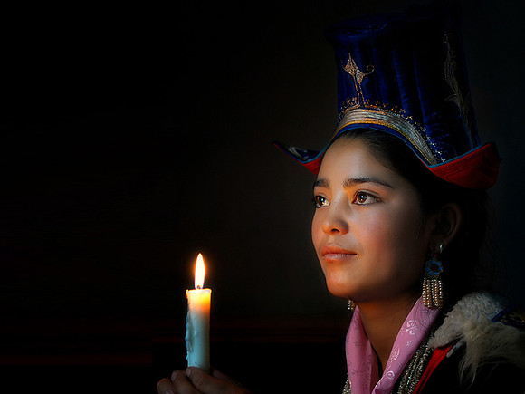 Meena and candle