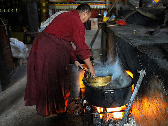 Jokhang Monastery kitchen