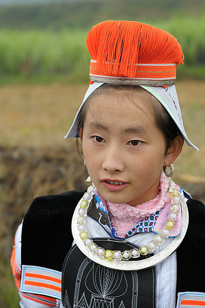 Gejia girl at festival